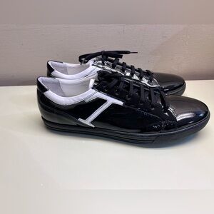 LORIBLU Black and White Men's Sneakers